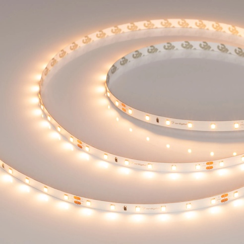 Лента светодиодная UL-A60-8mm 24V Warm2400 (4.8 W/m, IP20, 5m) (Arlight, 7 лет)