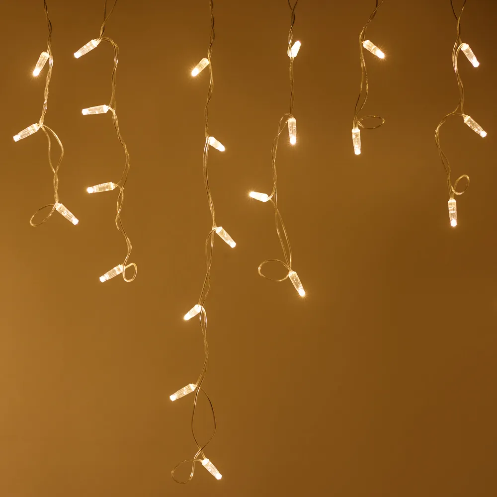 Светодиодная гирлянда ARD-EDGE-CLASSIC-2400x600-CLEAR-88LED-FLASH WARM (230V, 6W) (Ardecoled, IP65) - изображение товара