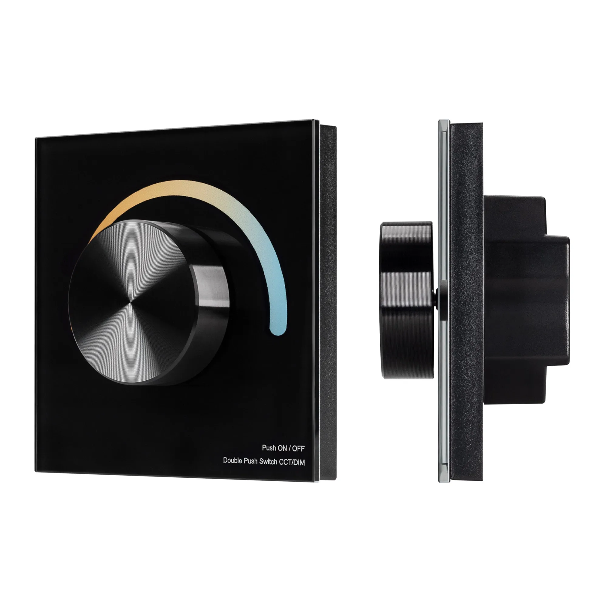 Панель SMART-P20-MIX-G-IN Black (12-24V, 4x3A, Rotary, 2.4G) (Arlight, IP20 Пластик, 5 лет) - изображение товара