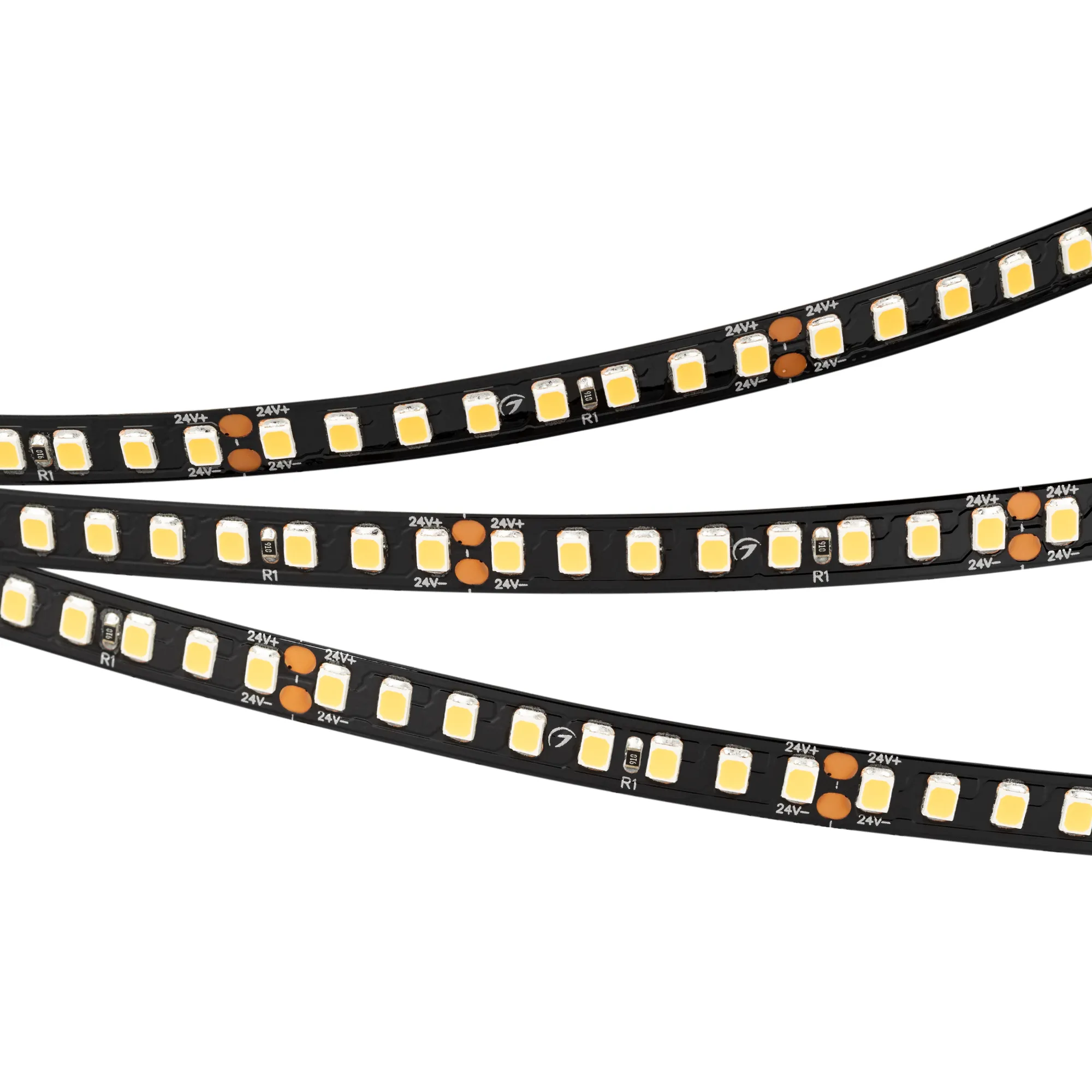 Лента светодиодная RT-5000-2835-160-24V Warm3000 (Black 8mm, 12W, IP20) (Arlight, -) - изображение товара