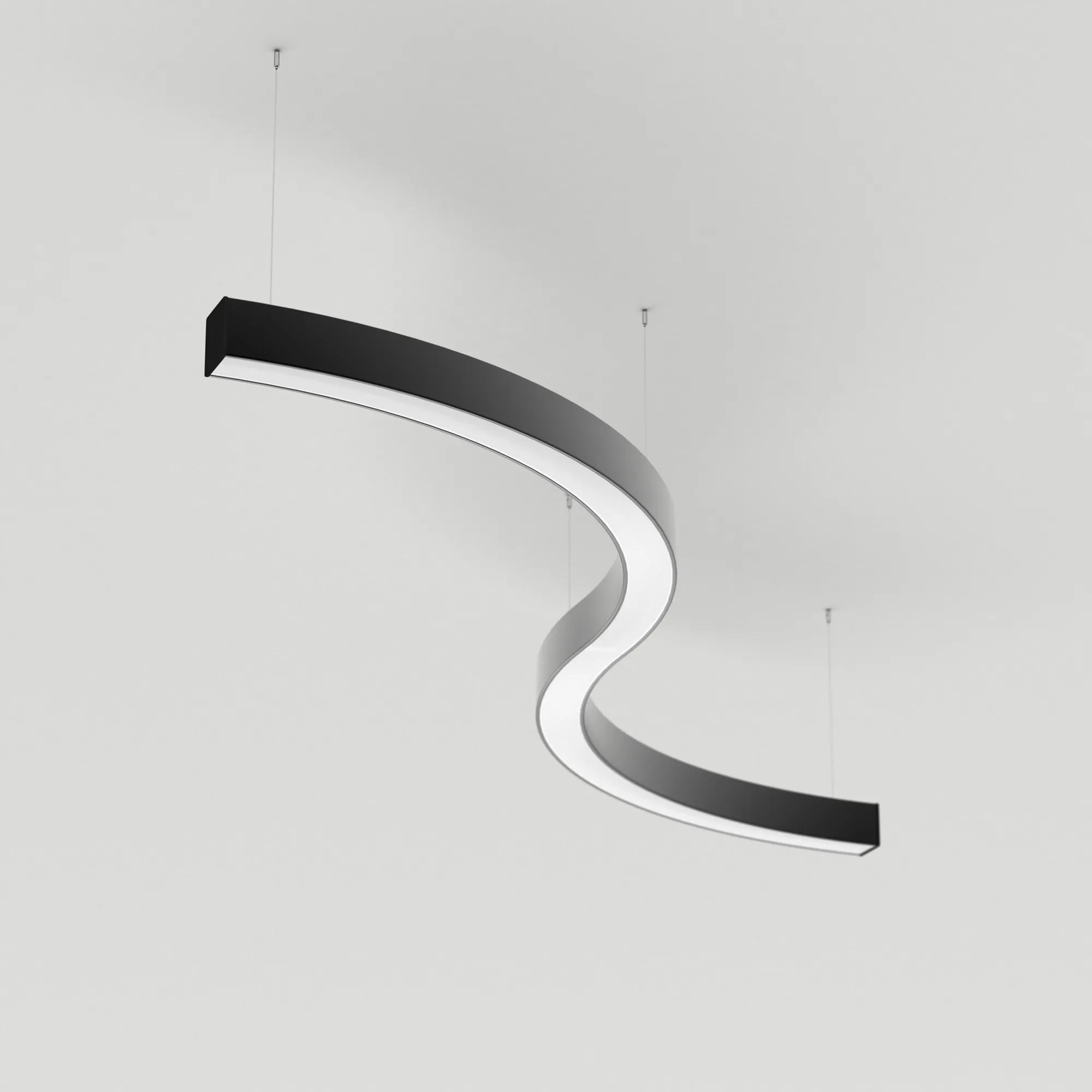 Светильник SP-LINE-HANG ARC-S3535-D800-65W Warm3000 (BLACK, 230V) (Arlight, Металл) - изображение товара