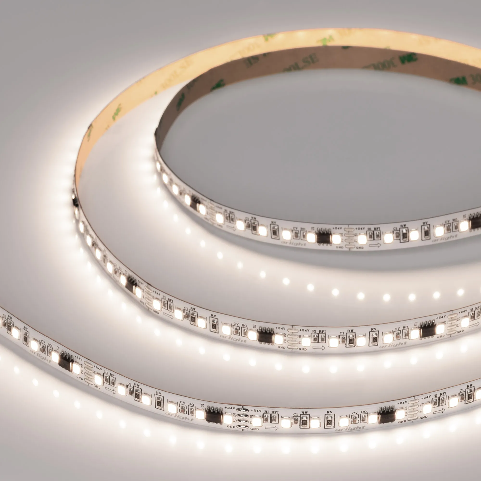 Лента светодиодная SPI-A120-10mm 24V Day4000-PX6-BPT (11 W/m, IP20, 2835, 5m) (Arlight, бегущий огонь) - изображение товара