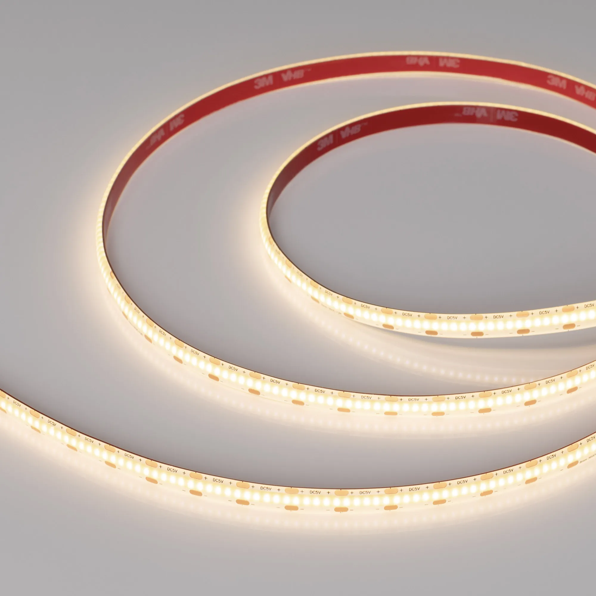 Лента светодиодная герметичная COB-SE-X360-8mm 5V Warm3000 (5 W/m, IP65, CSP, 5m) (Arlight, -) - изображение товара