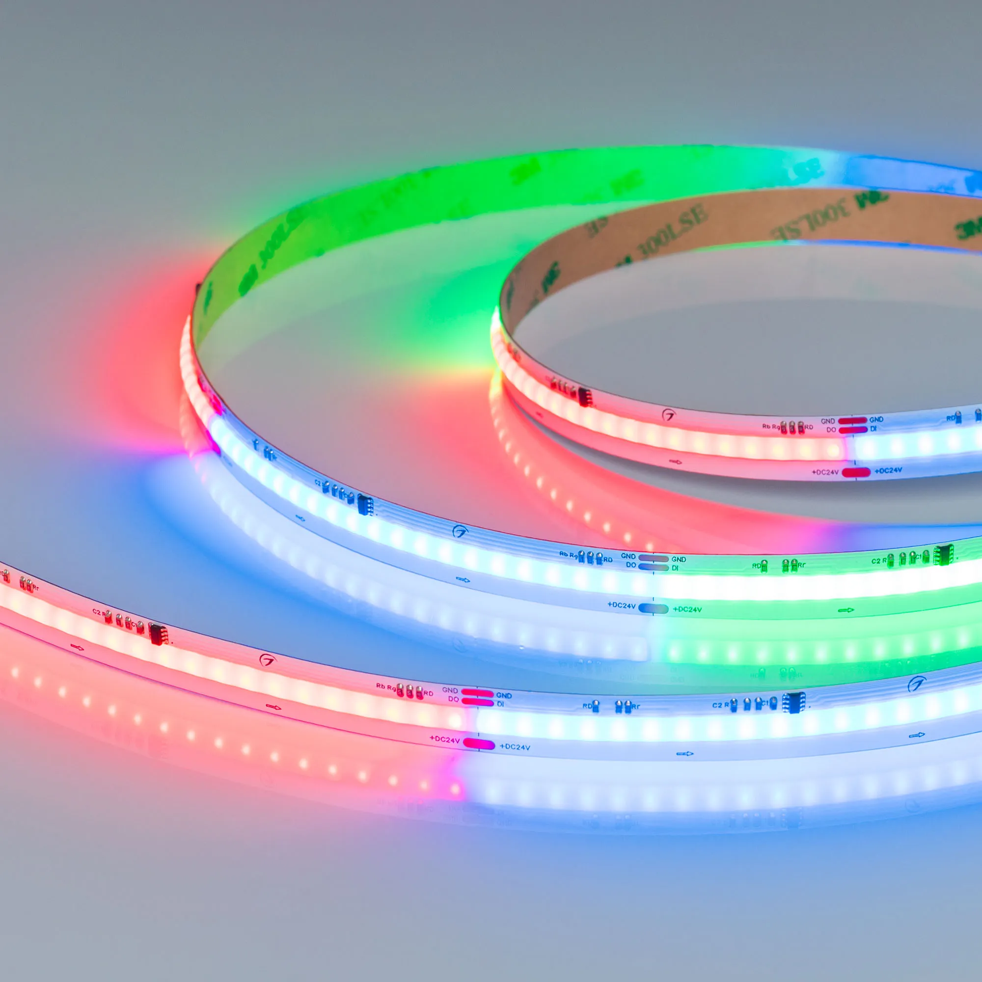 Лента SPI-COB-X630-12mm 24V RGB-PX63 (11 W/m, IP20, 5m) (Arlight, -)