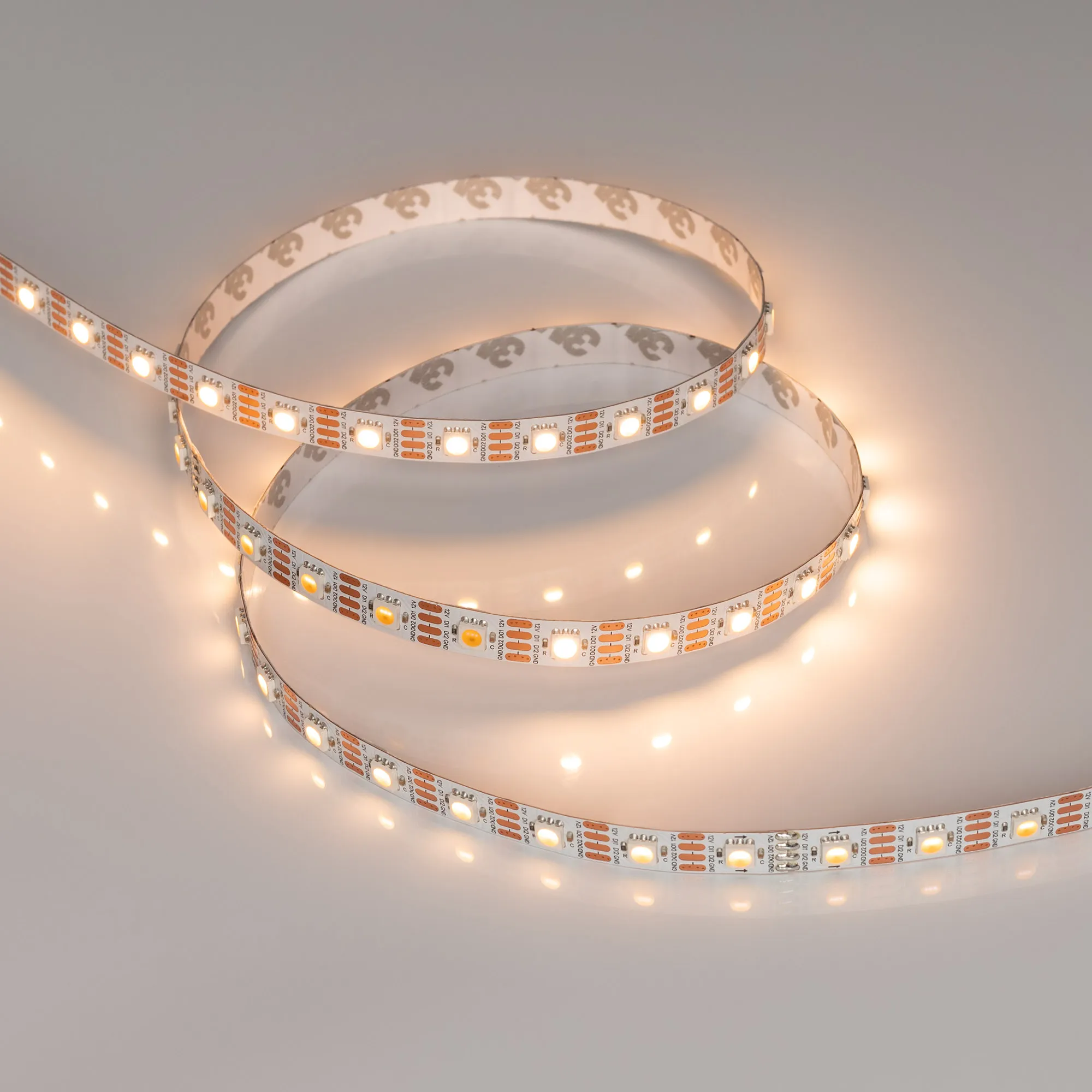 Лента светодиодная SPI-B60-10mm 12V Warm2700-PX1-RAM (9.3 W/m, IP20, 5060, 5m) (Arlight, бегущий огонь)